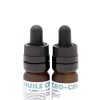 Deux flacons d'Huile CBD + CBG Full Spectrum MONPLANCBD (11.90% CBD, 9.48% CBG) côte à côte - Acheter huile CBD CBG.