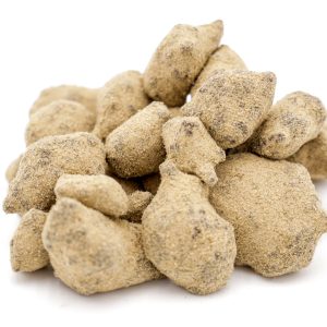 Pile de Moonrocks CBD 45% MONPLANCBD sur fond blanc - Acheter meilleur Moonrock CBD en ligne.