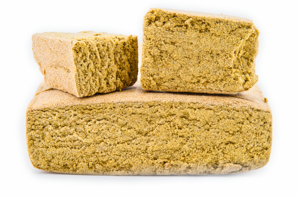 Hasch CBD Apple Pie en pile – texture dense et dorée