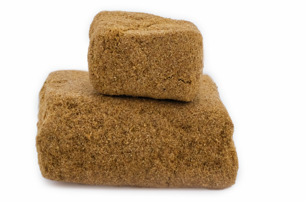 Bloc de hash CBD A6 (SOUR TSUNAMI x ACDC) Dry Sift 120u - vue de face